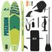 VidaXL Planche à pagaie 2-en-1 Poseidon 305 x 76 x 15 cm vert