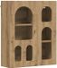 vidaXL - Hangkast - ELST - Artisanaal - eiken - 59 x 20 x 71,5 cm - Bewerkt hout
