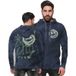 Outer Vision Neon Graffiti Hoodie Mannen Blauw