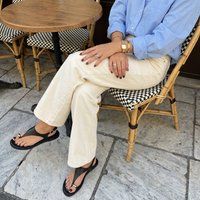 Tamaris Sandalen zwart Leer