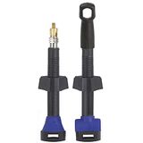 M-Wave Unisex Adult Tubeless Ventiel, Zwart/Blauw, Lengte: 35 mm