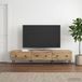 Maison Exclusive - Meuble TV, dimensions : 147 x 34,5 x 30 cm, fabriqué en bois composite imitation chêne