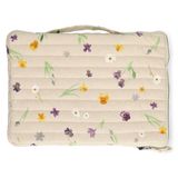 Icecat Housse pour ordinateur portable, coton bio GOTS, fleurs de printemps, 13 pouces