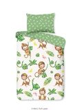 Muller Textiles Dekbedovertrek Vert 140x220 cm Coton inclusief Kussensloop 60x70 cm