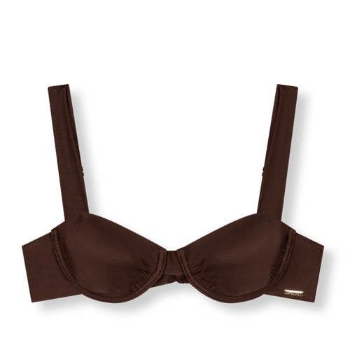 Refined Department niet-voorgevormde beugel bikinitop - bruin