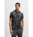 BOSS Paddy Desert Active Polo Zwart Korte Mouwen Polyester Casual S