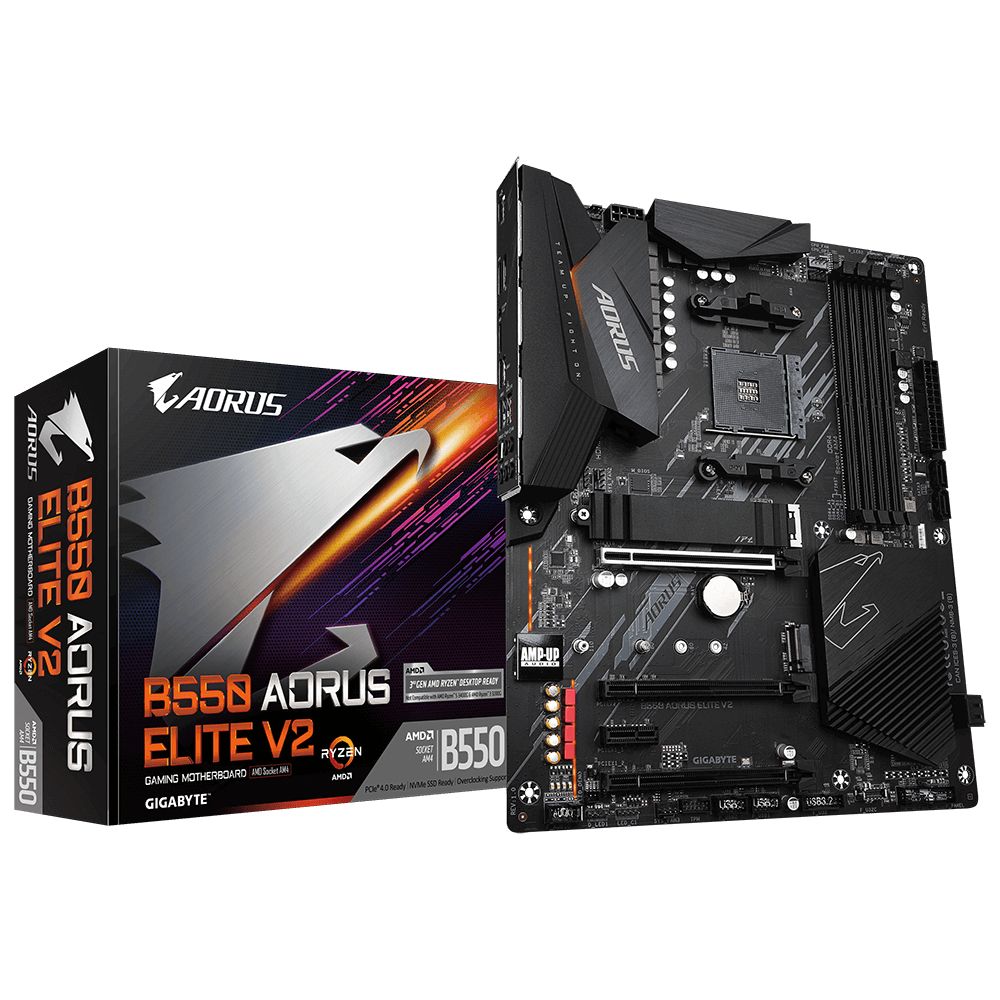 GIGABYTE B550 AORUS ELITE V2 Motherboard - AMD B550 - Socket AM4 - ATX