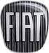 Fiat 14188A 3D-sticker logo Dolbò, zwart, 90 x 81 mm