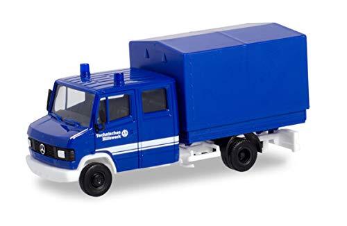 Herpa - Mercedes-Benz T2 Dubbele cabine met THW Canvas, Mini Voertuig