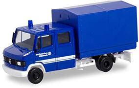 Herpa - Mercedes-Benz T2 Dubbele cabine met THW Canvas, Mini Voertuig