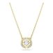 Swarovski Una Angelic Hanger, Gemengde Slijpsels, Wit, 18 Karaat Gouden Afwerking