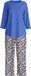CALIDA Dames Pyjama 'Flower Dreams' Saffier Katoen Maat L
