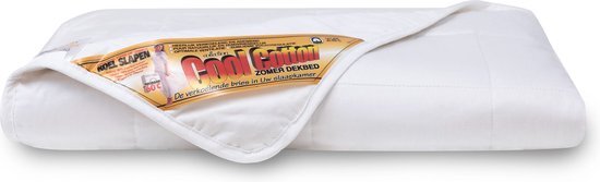 Cool Cotton Zomer Dekbed Original|De enige echte| Dun katoen Zomerdekbed|100% Puur Katoen|Absorberend, Fris en luchtig |260x220cm XL SuperSize (Extra royaal)