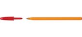BIC Orange Original Dunne Balpennen Dunne Punt (0,8 mm) - Rood, Doos van 20 Stuks