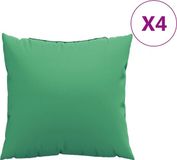 vidaXL Bankkussens 4 st 60x60 cm stof groen
