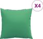 vidaXL Bankkussens 4 st 60x60 cm stof groen