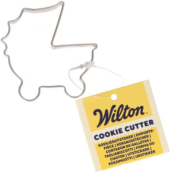 Wilton Koekjes Uitsteker - Kinderwagen - Metaal - Zilver