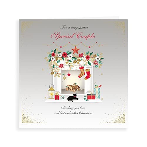 Piccadilly Greetings Klassieke kerstkaart speciaal paar - 223 mm sq - Regal Publishing