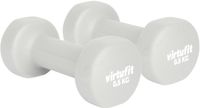 VirtuFit Haltère Vinyle Pro Set - 2x 0,5 kg - Gris Clair