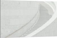 KuijsFotoprint Dibond - Witte Wenteltrap - Foto op Aluminium - 120x80cm