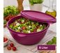 Icecat Practical Récipient de conservation alimentaire de 8 litres avec couvercle – Grand bol en plastique pour conserver salades, fruits et aliments (Violet)