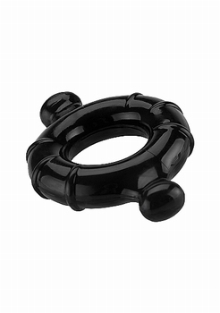 Shots Toys Gummy Ring - Large - Black