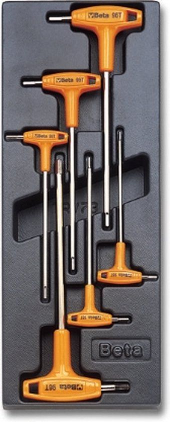 Beta T52 - 6 Delige Inbus T-Greep Inlay