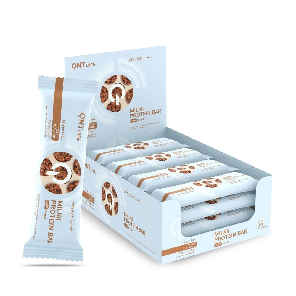 QNT Liife Milkii Protein Bar Cookie - 12 stuks
