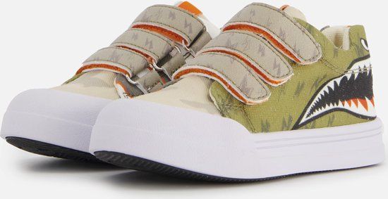 Go Banana's Shark Print Canvas Sneakers Jongens Maat 28