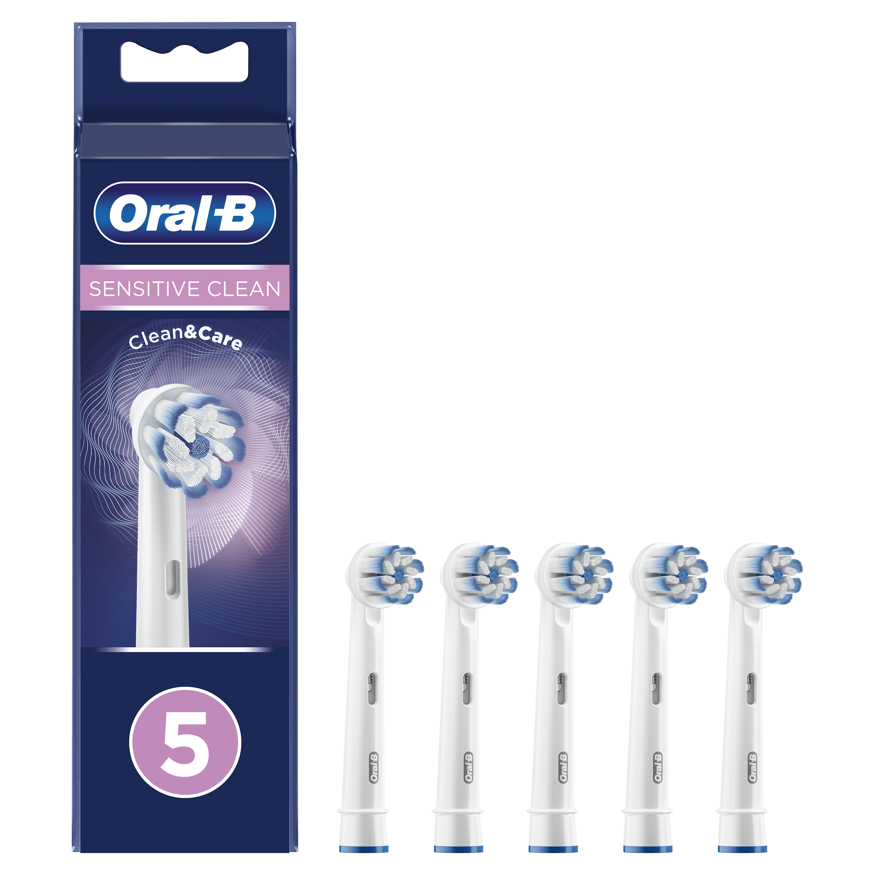 Oral-B Sensitive Clean Opzetborstel, Verpakking Van 5 Stuks