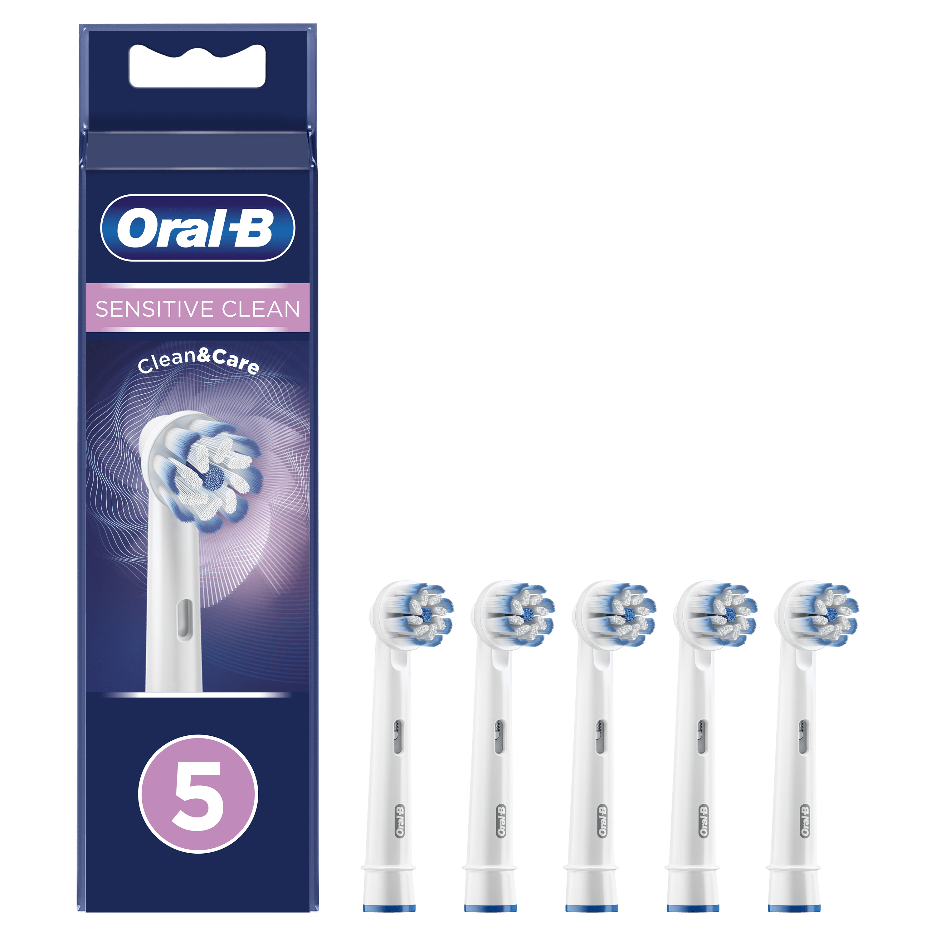 Oral-B Sensitive Clean Opzetborstel, Verpakking Van 5 Stuks