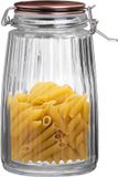 Urban Living Weckpot/inmaakpot - 1,8L - Glas - Beugelsluiting - Koperen Deksel