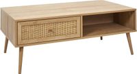 Home Deco Bali salontafel met opbergvak en laadje - Hout - 110 x 41.4 x 59 cm