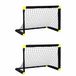 Merkloos / Sans marque Alert Voetbalgoal inklapbaar - 2x - kunststof - 90 x 59 x 61 cm - buitenspeelgoed