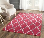 Safavieh Nico Dhurrie wol handgemaakt vloerkleed rood 91 x 152 cm