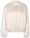 Tom Tailor Blouson en satin avec col bomber Taille M Sand Stone Beige