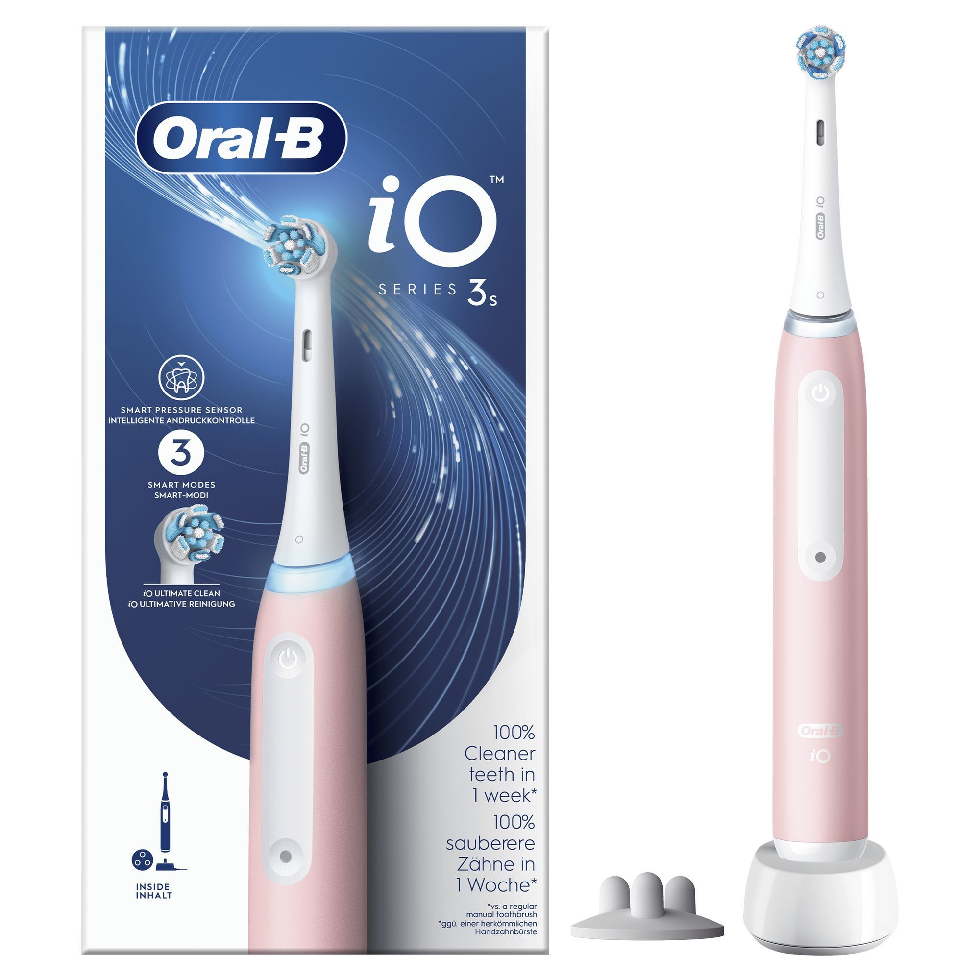 Oral-B iO elektrische tandenborstel - Roze, Wit