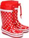 Playshoes Regenlaarzen Kinderen - Rood met Witte Stippen - Maat 30/31