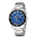 Olympic OL89HSS058 Paul Heren Horloge - Chronograaf - Mineraalglas - Staal - Zilverkleurig - 43 mm breed - Quartz - Vouw/Vlindersluiting