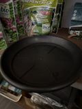 Nature schotel 27cm zwart kunststof rond