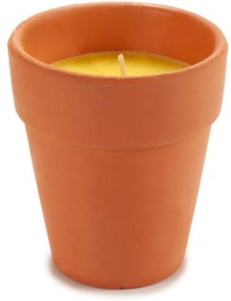 Ibergarden Geurkaars Citronella 8 Cm Oranje/geel