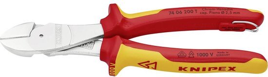 Knipex 74 06 200 T 74 06 200 T VDE Kracht-zijsnijtang 200 mm