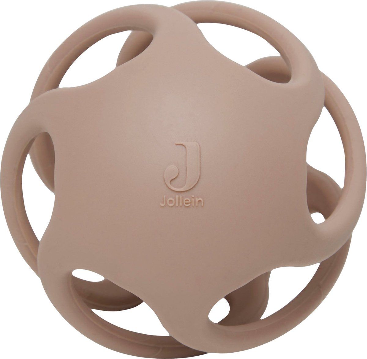 Jollein Bijtring Bal Siliconen Biscuit - Bruin - Unisex