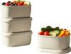 alpina Siliconen Voedselcontainer - Set van 4 Stuks - Grijs