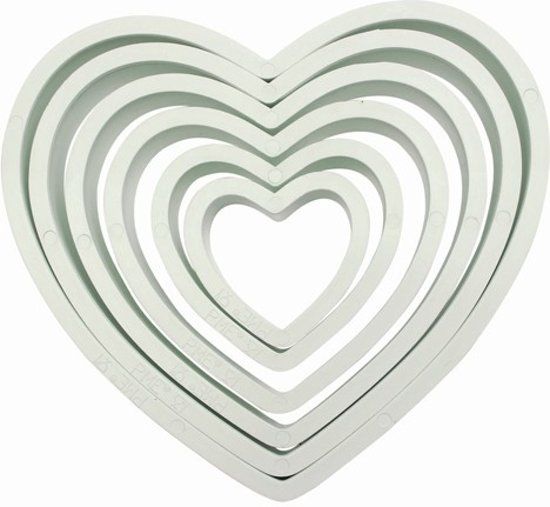 PME Uitstekerset Hart set/6