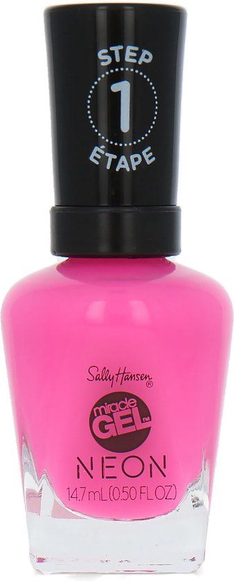 Sally Hansen Miracle Gel Neon Nagellak - 050 Fuchsia Fever - 15ml