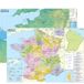 France 1/1.500.000 - carte administrative et physique (sans barres alu) 95 × 67 cm