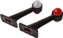 Huismerk Aanhangwagendirect Breedtelicht Rood/Wit licht 19 cm lang in schuine hoek - 2 stuks - links en rechts - LED