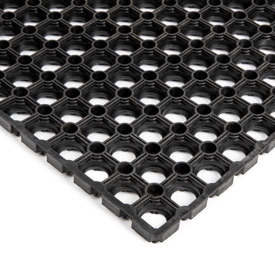Rubber Ringmat - 120x80cm - 23mm Thick - Black - Outdoor
