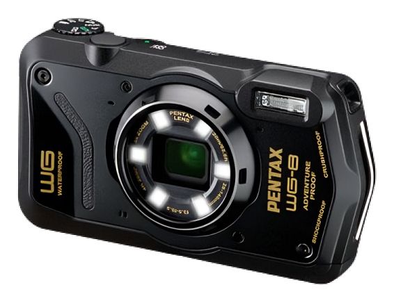 Pentax WG-8 compact camera Zwart